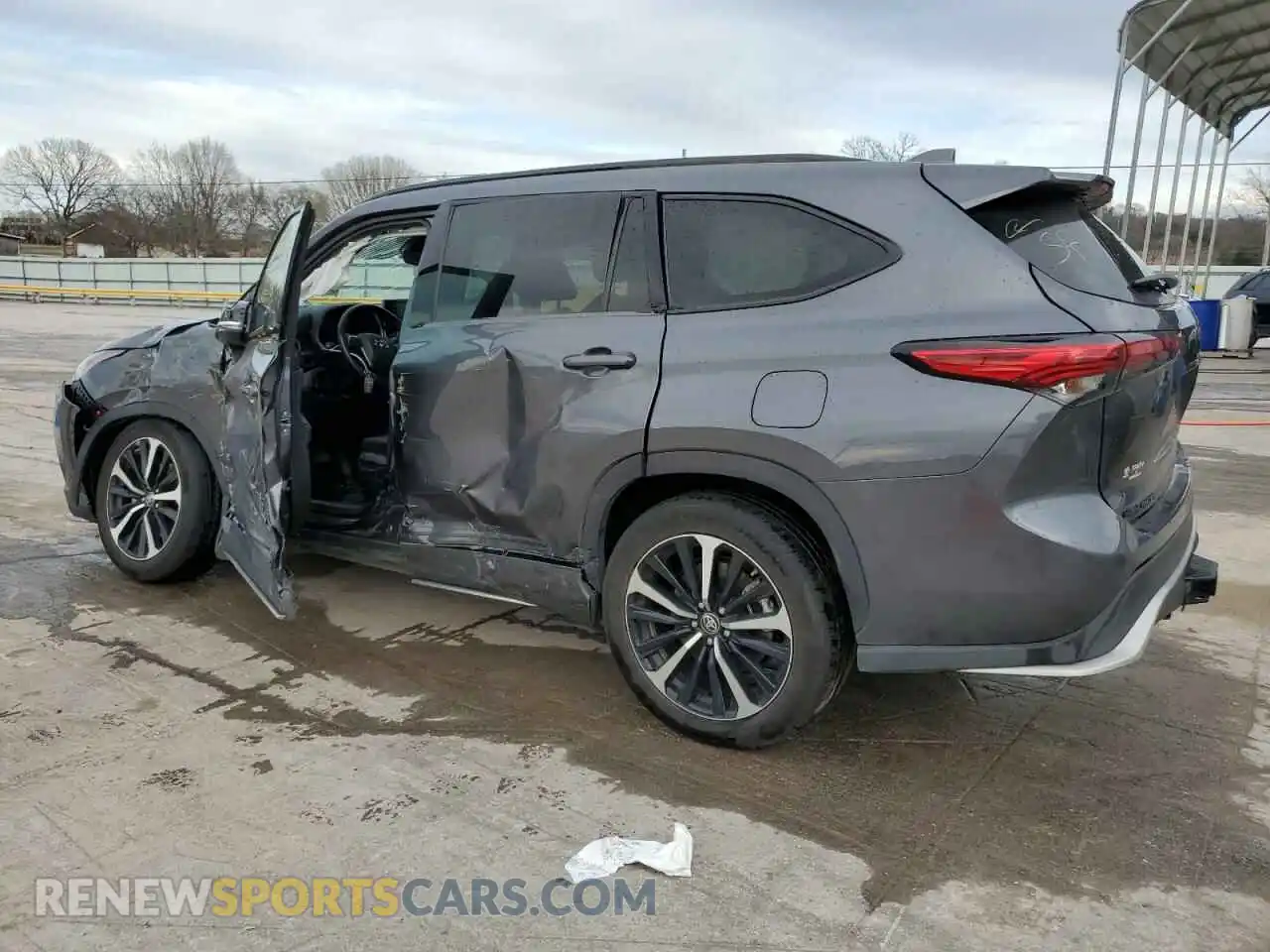 2 Photograph of a damaged car 5TDJZRBH6MS058554 TOYOTA HIGHLANDER 2021