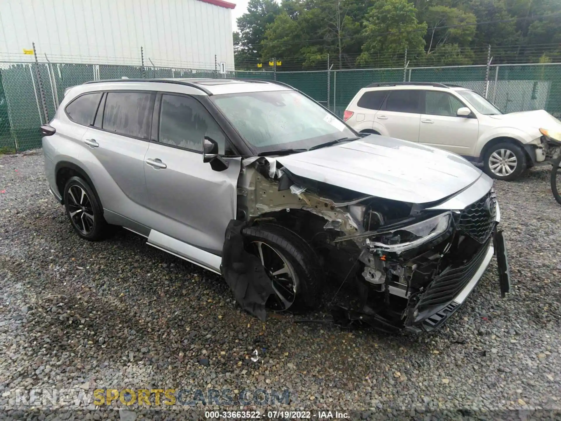 1 Photograph of a damaged car 5TDJZRBH6MS062099 TOYOTA HIGHLANDER 2021