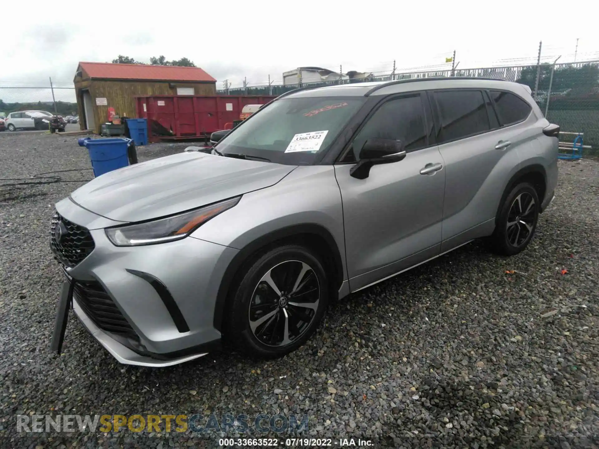 2 Photograph of a damaged car 5TDJZRBH6MS062099 TOYOTA HIGHLANDER 2021