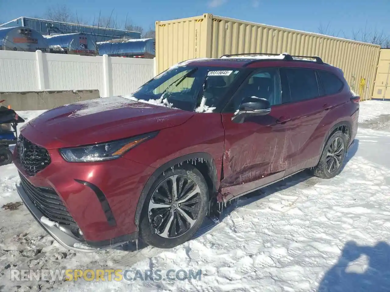 1 Photograph of a damaged car 5TDJZRBH6MS130286 TOYOTA HIGHLANDER 2021