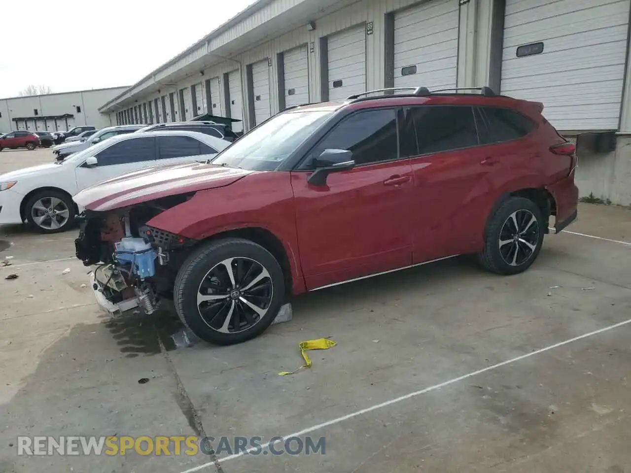 1 Photograph of a damaged car 5TDJZRBH8MS146280 TOYOTA HIGHLANDER 2021