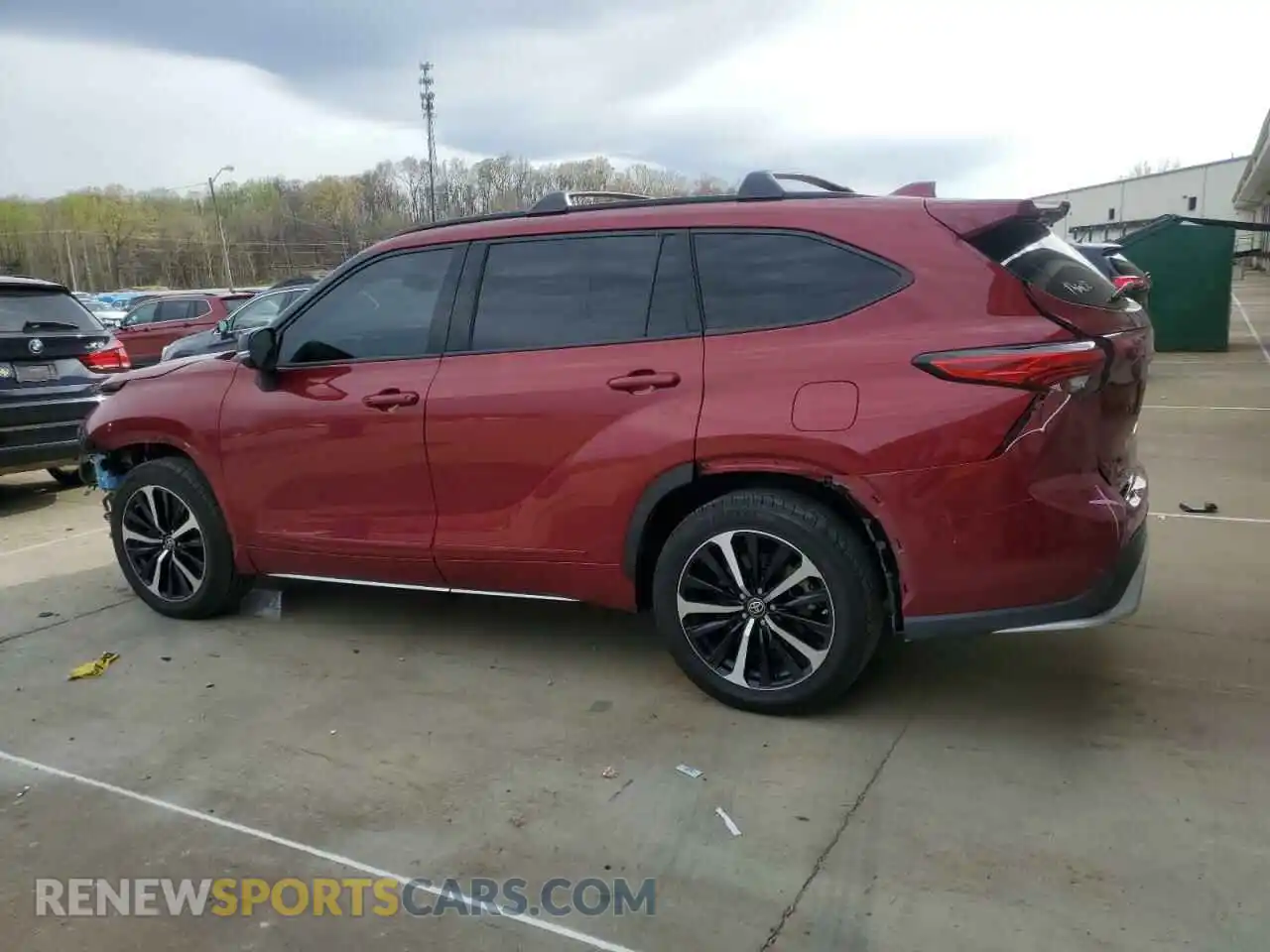 2 Photograph of a damaged car 5TDJZRBH8MS146280 TOYOTA HIGHLANDER 2021
