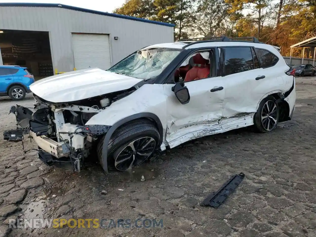 1 Photograph of a damaged car 5TDJZRBH9MS064624 TOYOTA HIGHLANDER 2021