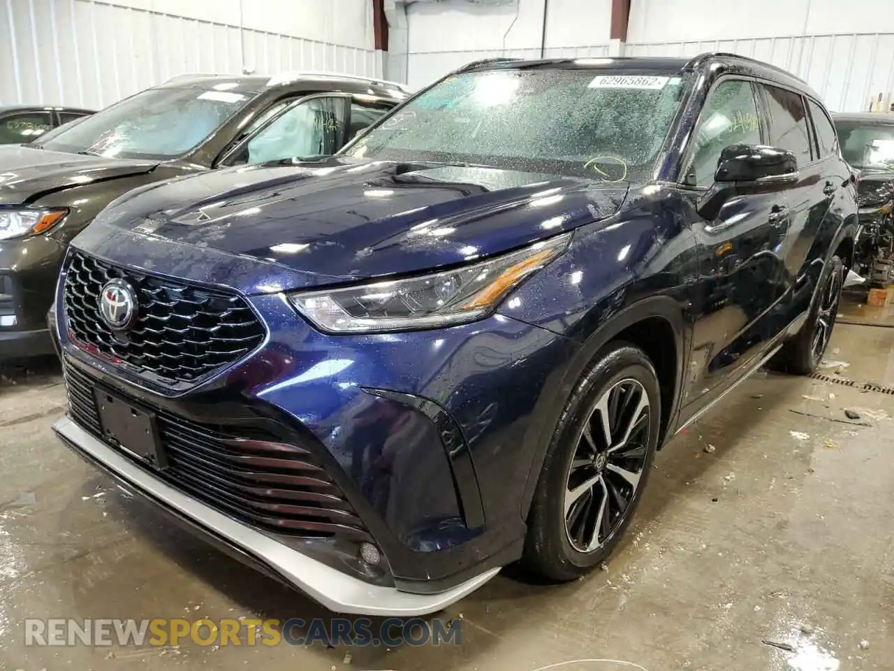 2 Photograph of a damaged car 5TDJZRBHXMS080265 TOYOTA HIGHLANDER 2021