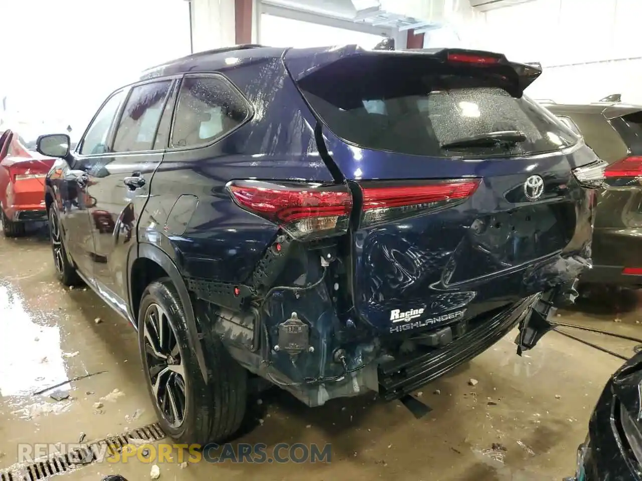 3 Photograph of a damaged car 5TDJZRBHXMS080265 TOYOTA HIGHLANDER 2021