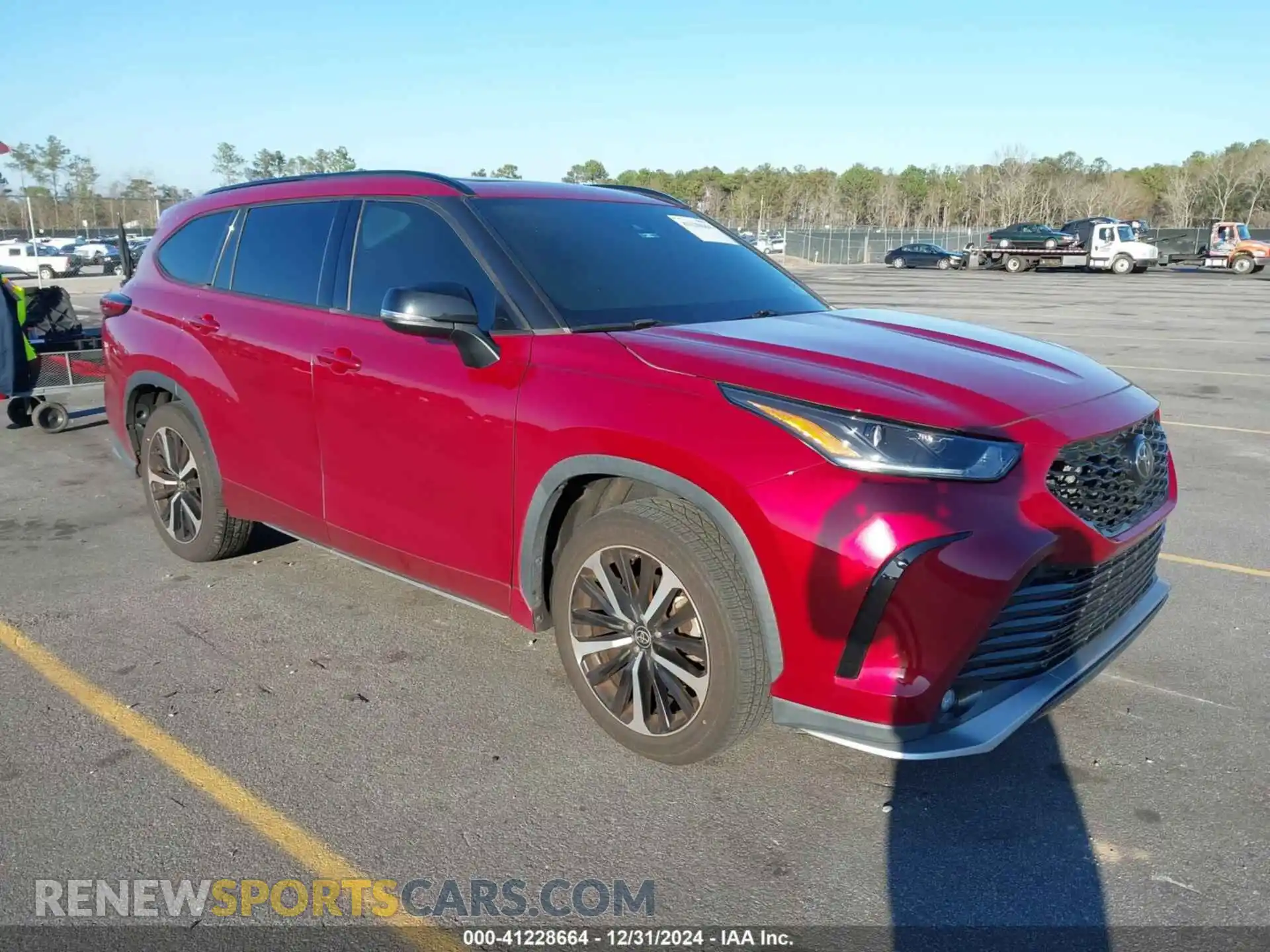 1 Photograph of a damaged car 5TDLZRAH3MS031970 TOYOTA HIGHLANDER 2021