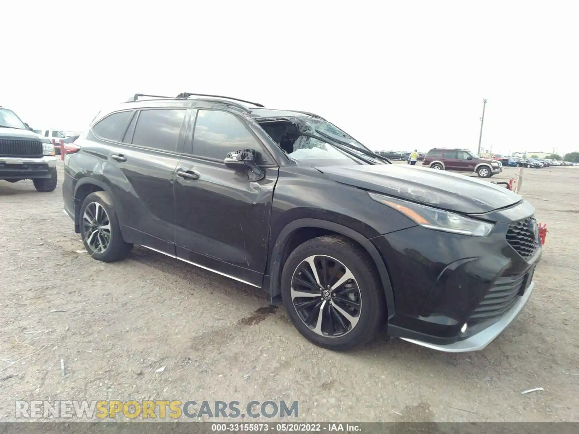 1 Photograph of a damaged car 5TDLZRAH3MS067061 TOYOTA HIGHLANDER 2021