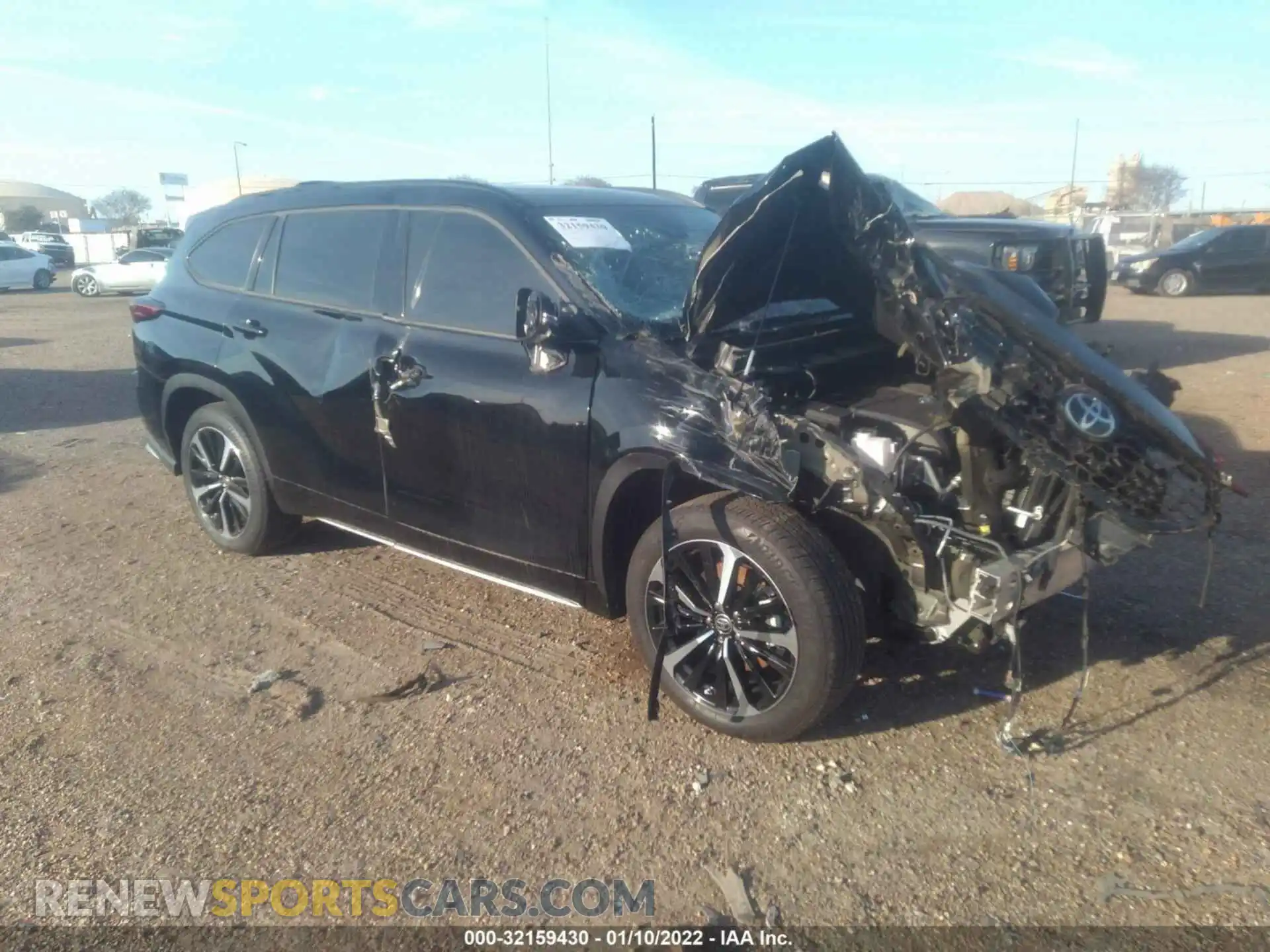 1 Photograph of a damaged car 5TDLZRAH4MS043755 TOYOTA HIGHLANDER 2021