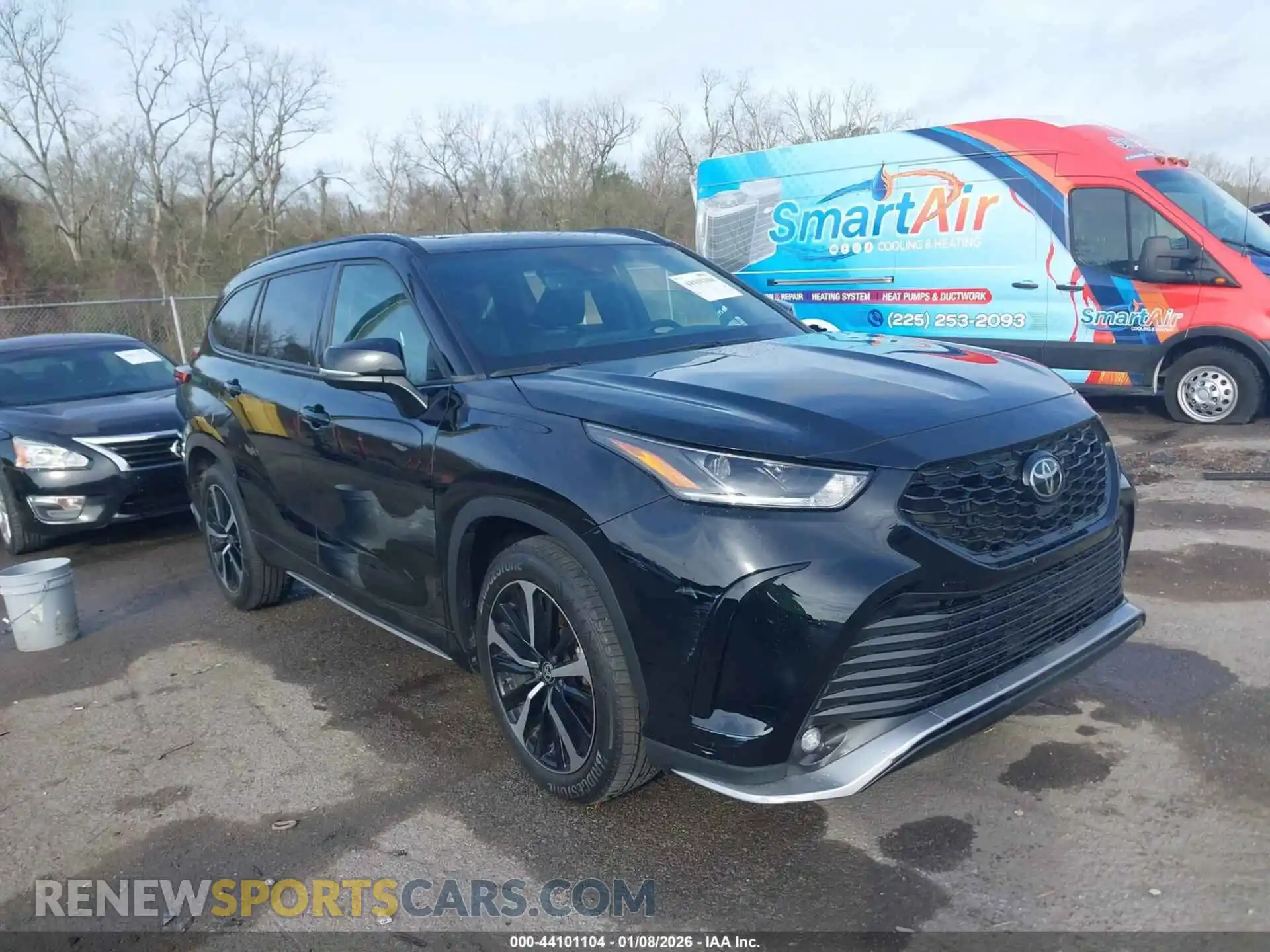 1 Photograph of a damaged car 5TDLZRAH5MS043571 TOYOTA HIGHLANDER 2021