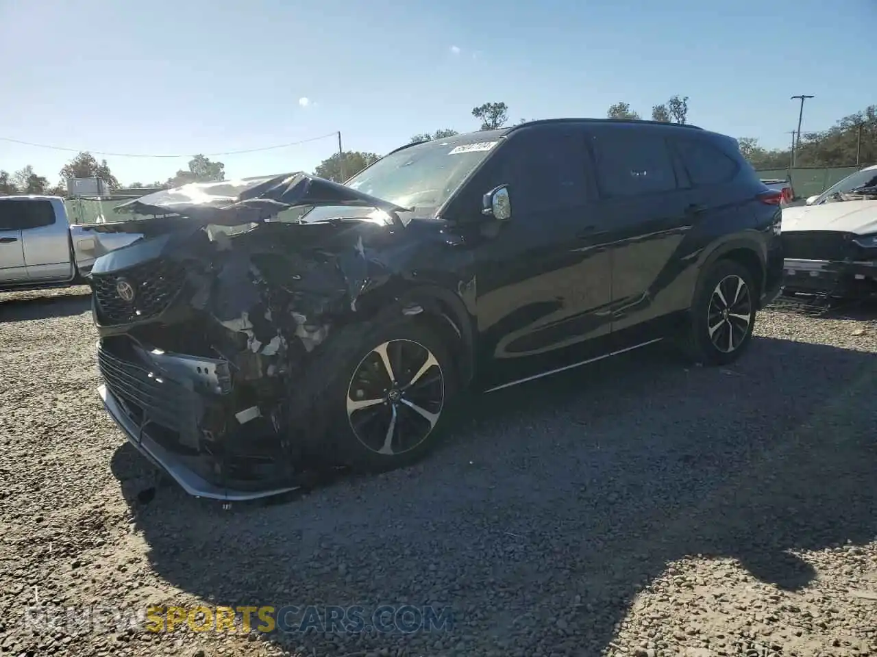 1 Photograph of a damaged car 5TDLZRAH5MS047748 TOYOTA HIGHLANDER 2021