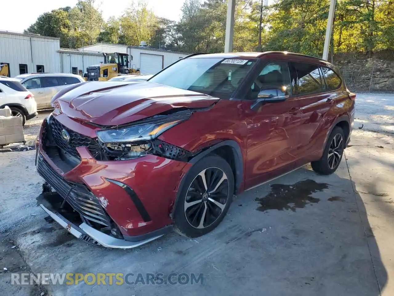 1 Photograph of a damaged car 5TDLZRAH6MS082802 TOYOTA HIGHLANDER 2021
