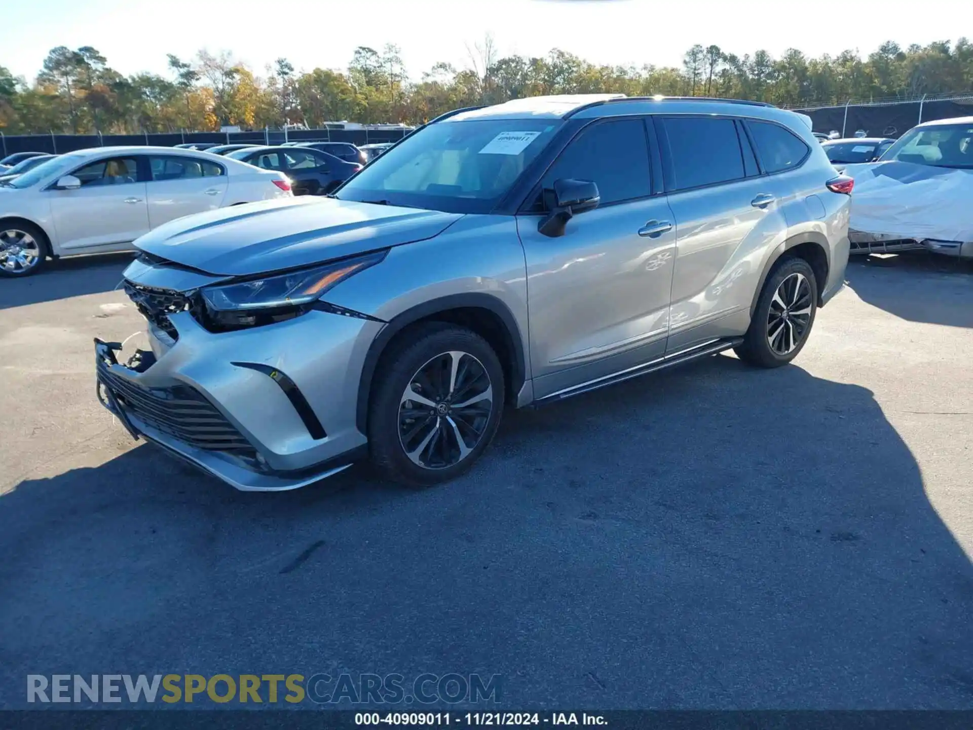 2 Photograph of a damaged car 5TDLZRAH8MS050420 TOYOTA HIGHLANDER 2021
