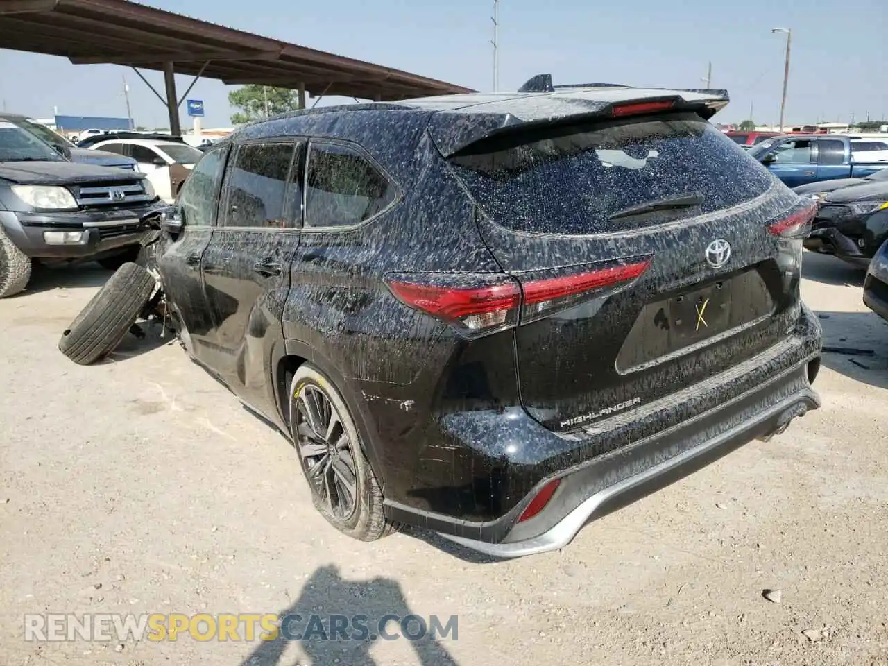 3 Photograph of a damaged car 5TDLZRAH8MS053687 TOYOTA HIGHLANDER 2021