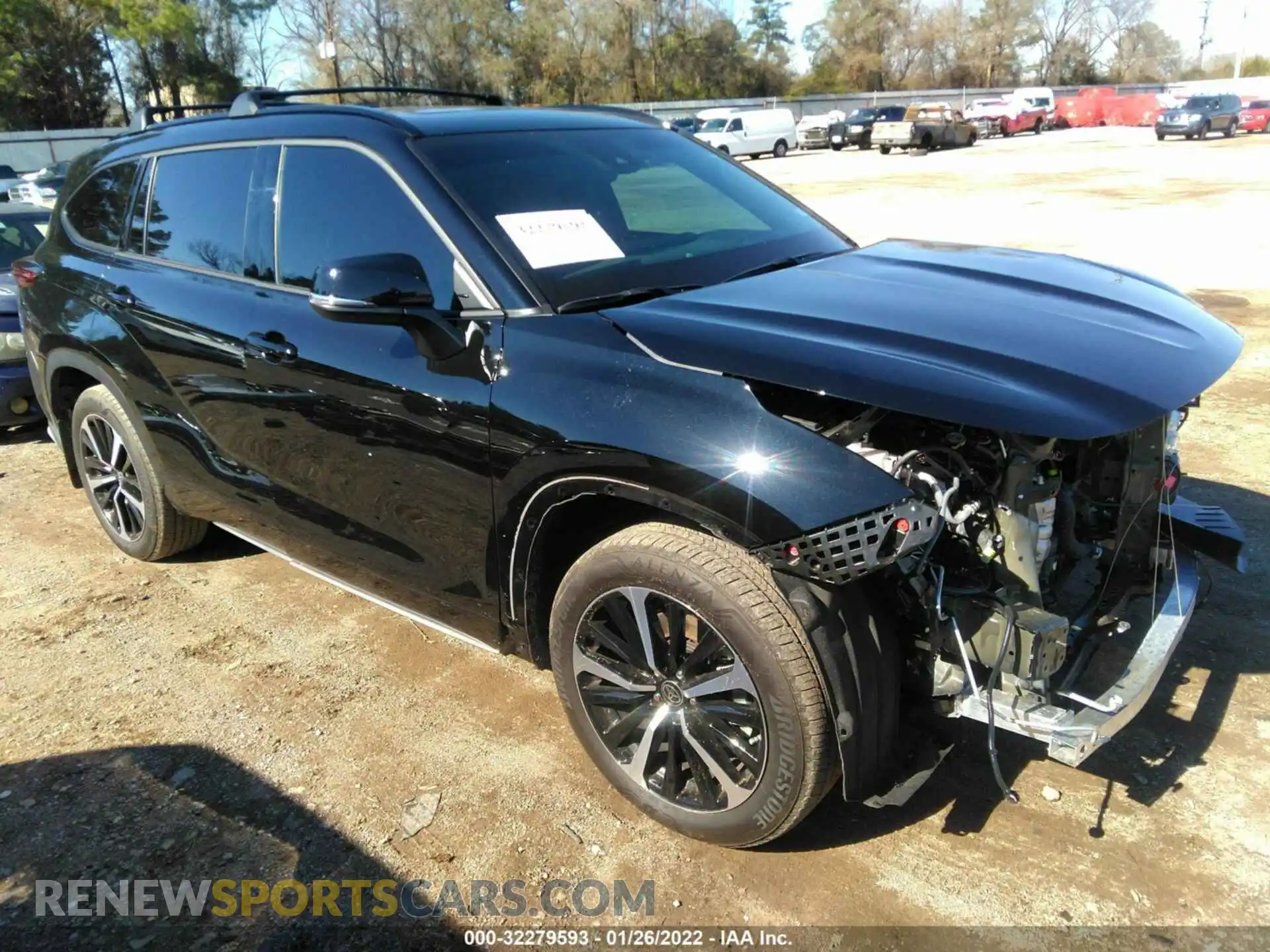 1 Photograph of a damaged car 5TDLZRAH9MS082177 TOYOTA HIGHLANDER 2021