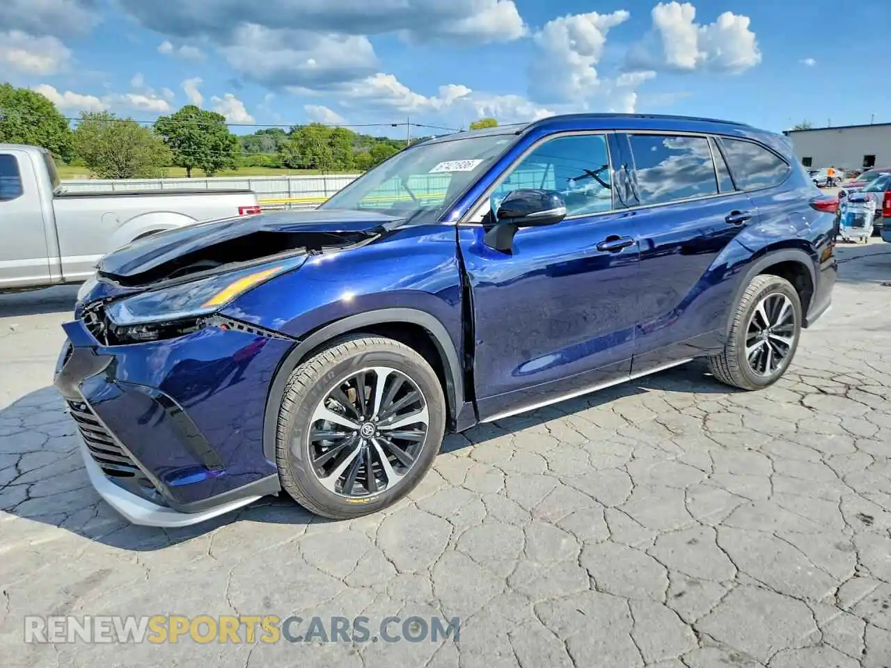 1 Photograph of a damaged car 5TDLZRAHXMS070989 TOYOTA HIGHLANDER 2021