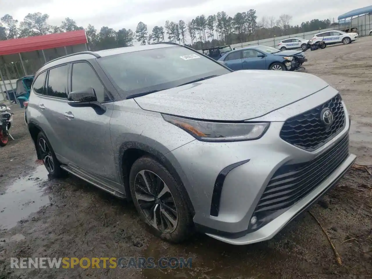 1 Photograph of a damaged car 5TDLZRBH0MS080106 TOYOTA HIGHLANDER 2021