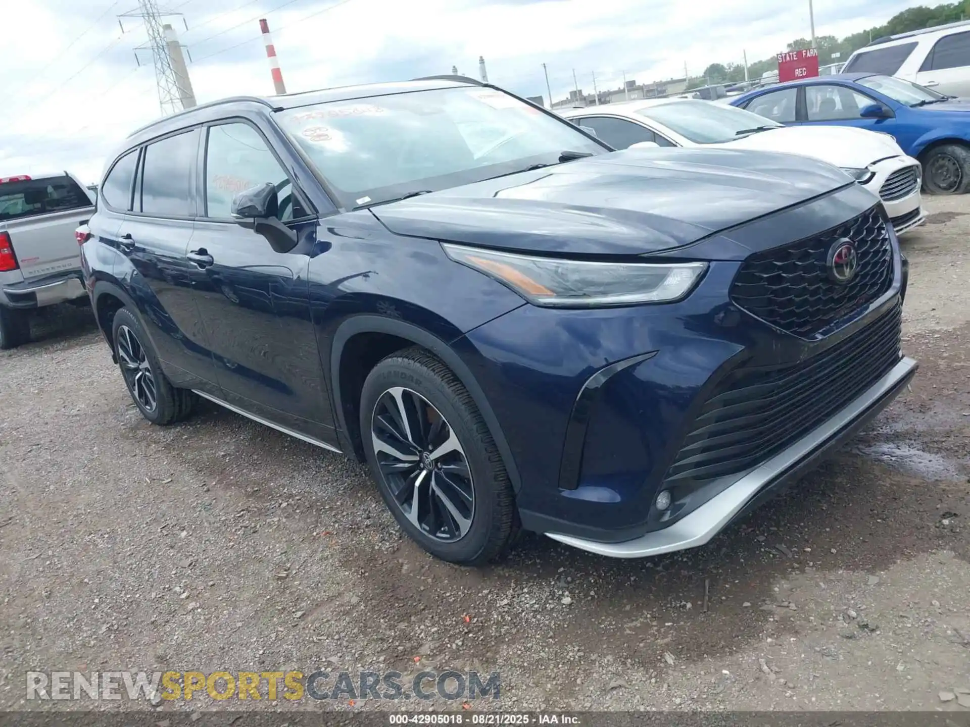 1 Photograph of a damaged car 5TDLZRBH0MS104081 TOYOTA HIGHLANDER 2021