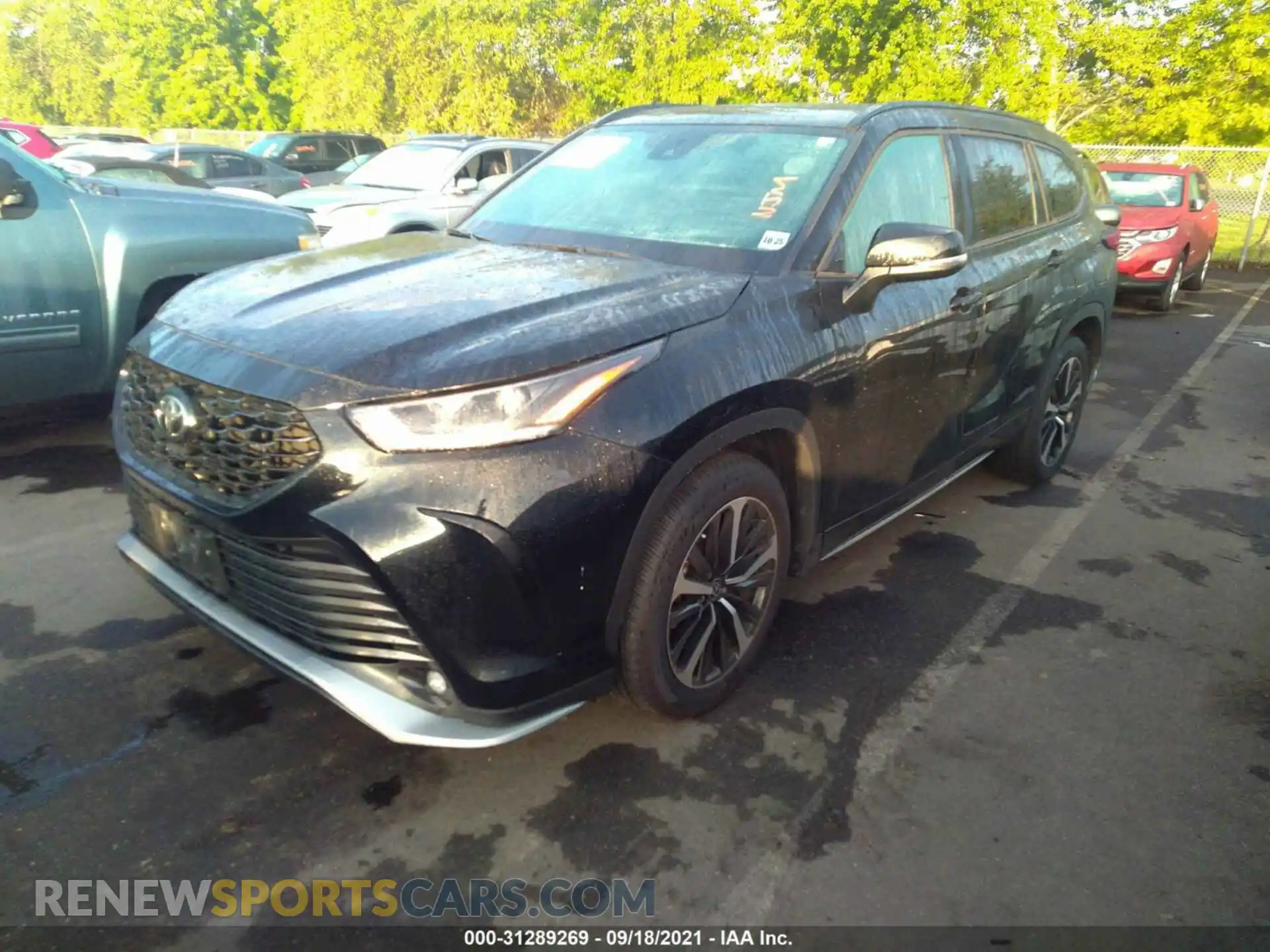 2 Photograph of a damaged car 5TDLZRBH1MS058390 TOYOTA HIGHLANDER 2021