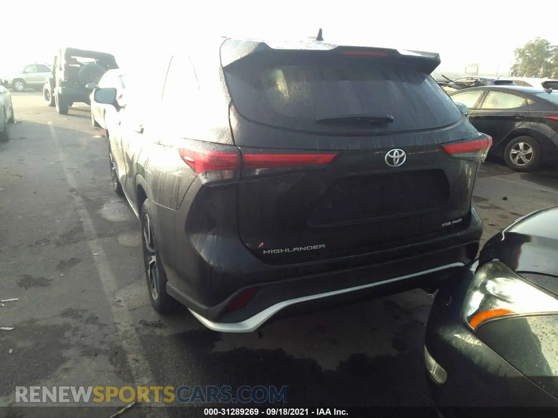 3 Photograph of a damaged car 5TDLZRBH1MS058390 TOYOTA HIGHLANDER 2021