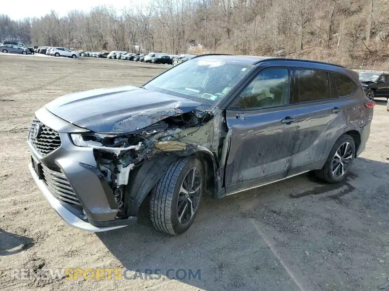 1 Photograph of a damaged car 5TDLZRBH1MS079983 TOYOTA HIGHLANDER 2021