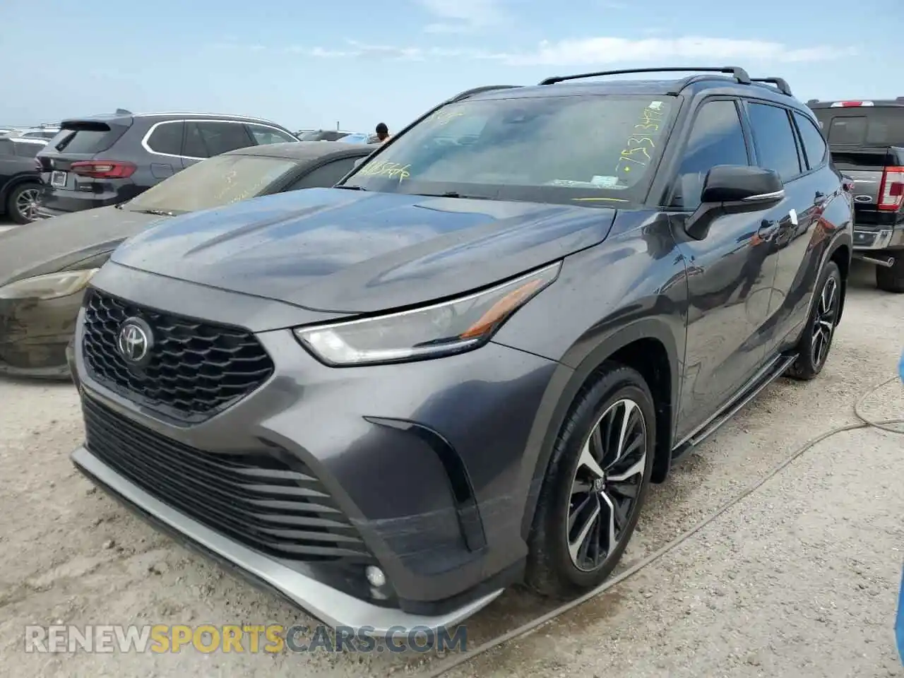 1 Photograph of a damaged car 5TDLZRBH1MS087226 TOYOTA HIGHLANDER 2021