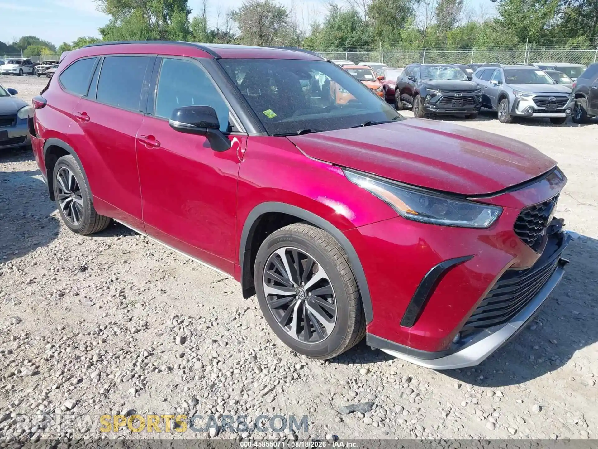 1 Photograph of a damaged car 5TDLZRBH2MS063730 TOYOTA HIGHLANDER 2021