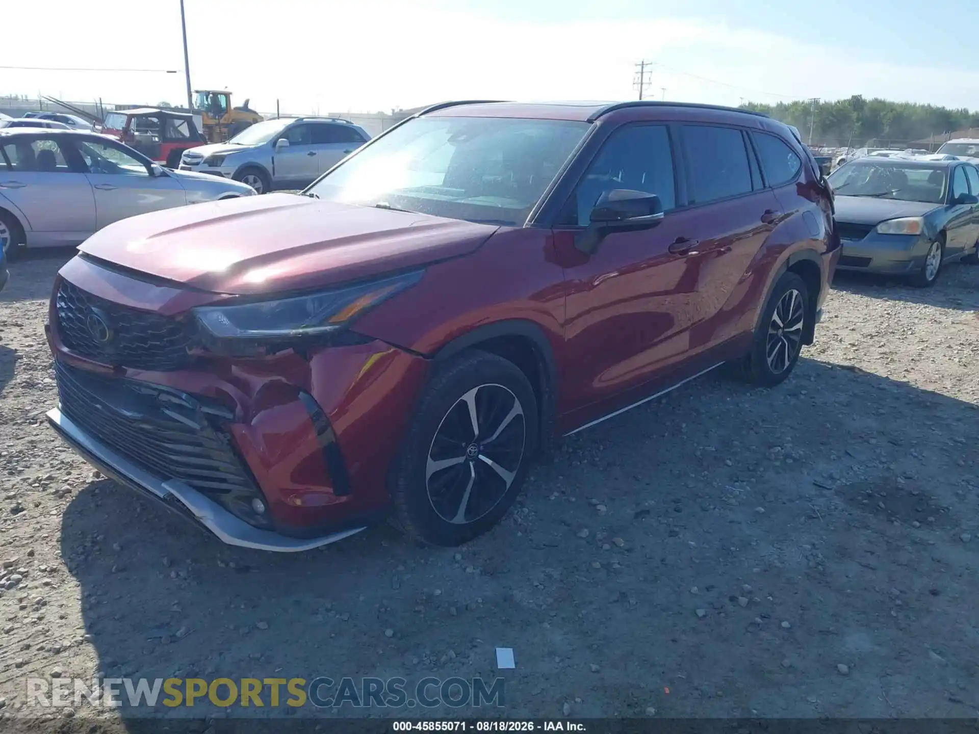 2 Photograph of a damaged car 5TDLZRBH2MS063730 TOYOTA HIGHLANDER 2021