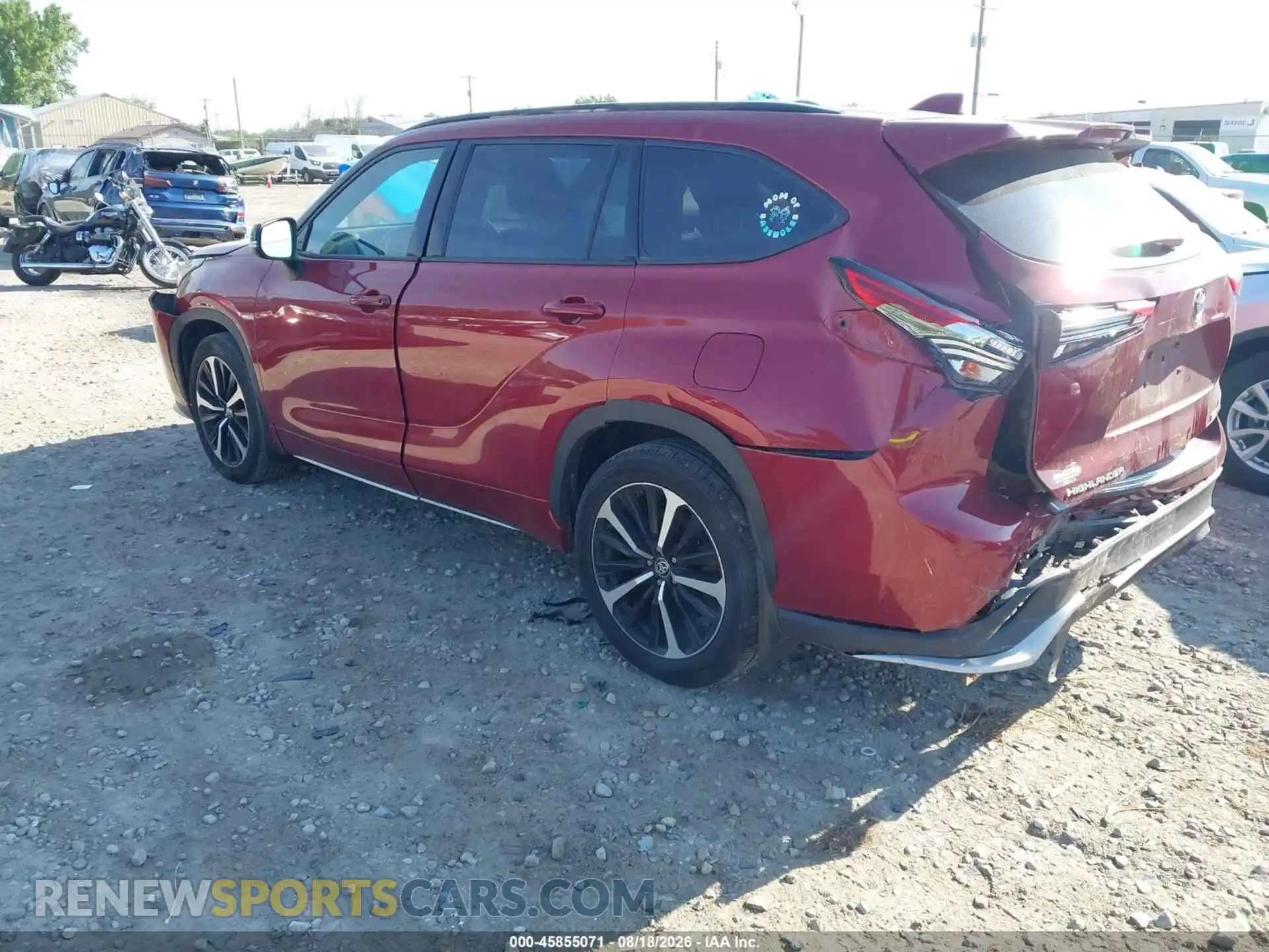 3 Photograph of a damaged car 5TDLZRBH2MS063730 TOYOTA HIGHLANDER 2021