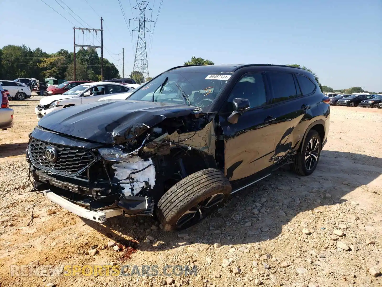 2 Photograph of a damaged car 5TDLZRBH4MS071392 TOYOTA HIGHLANDER 2021