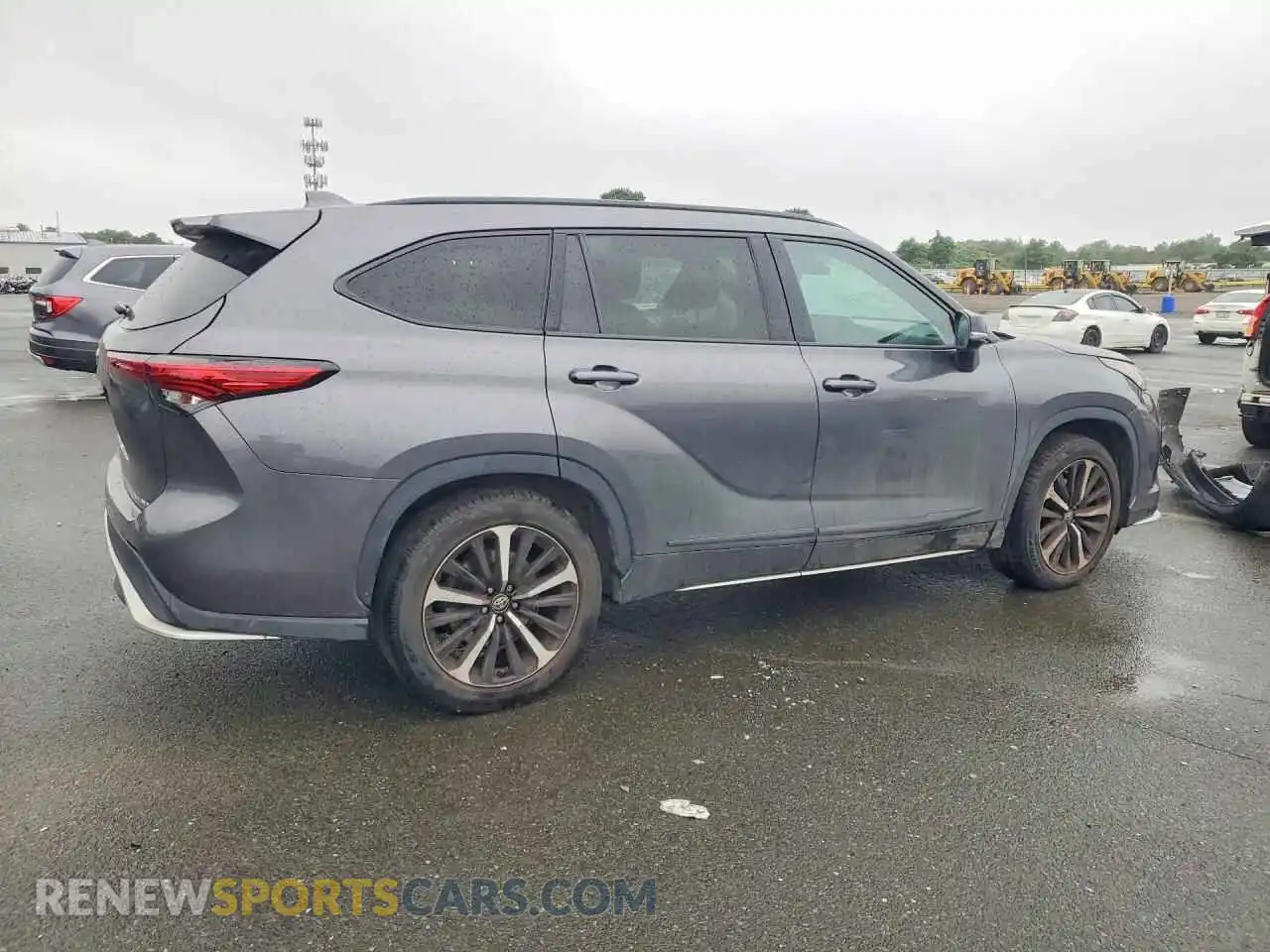 3 fotografías del automóvil dañado 5TDLZRBH4MS075314 TOYOTA HIGHLANDER 2021