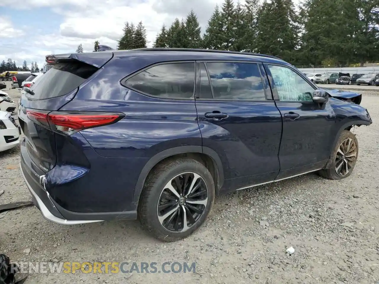 3 Photograph of a damaged car 5TDLZRBH4MS113995 TOYOTA HIGHLANDER 2021