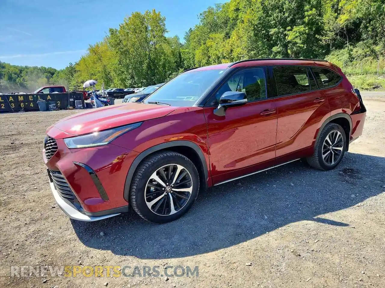 1 Photograph of a damaged car 5TDLZRBH4MS117304 TOYOTA HIGHLANDER 2021