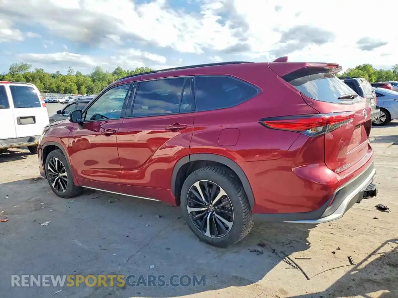 2 Фотография поврежденного автомобиля 5TDLZRBH4MS154076 TOYOTA HIGHLANDER 2021