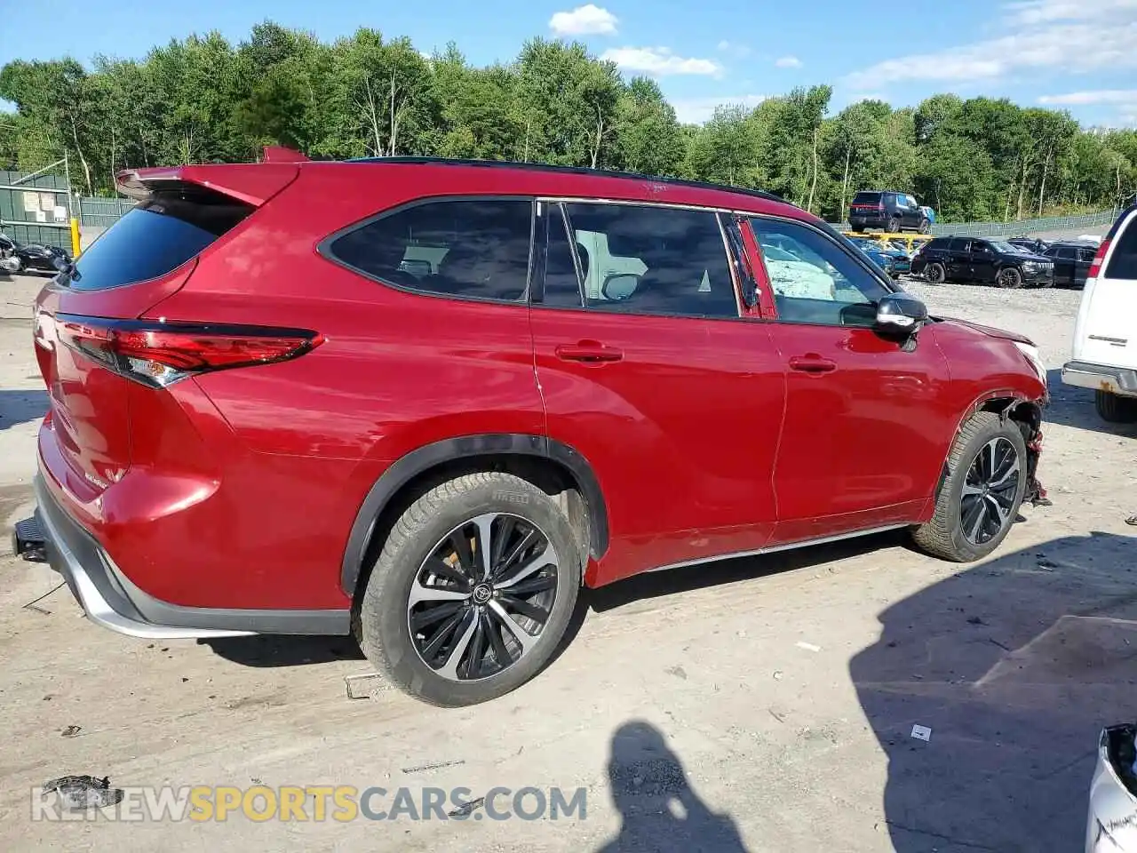 3 Фотография поврежденного автомобиля 5TDLZRBH4MS154076 TOYOTA HIGHLANDER 2021