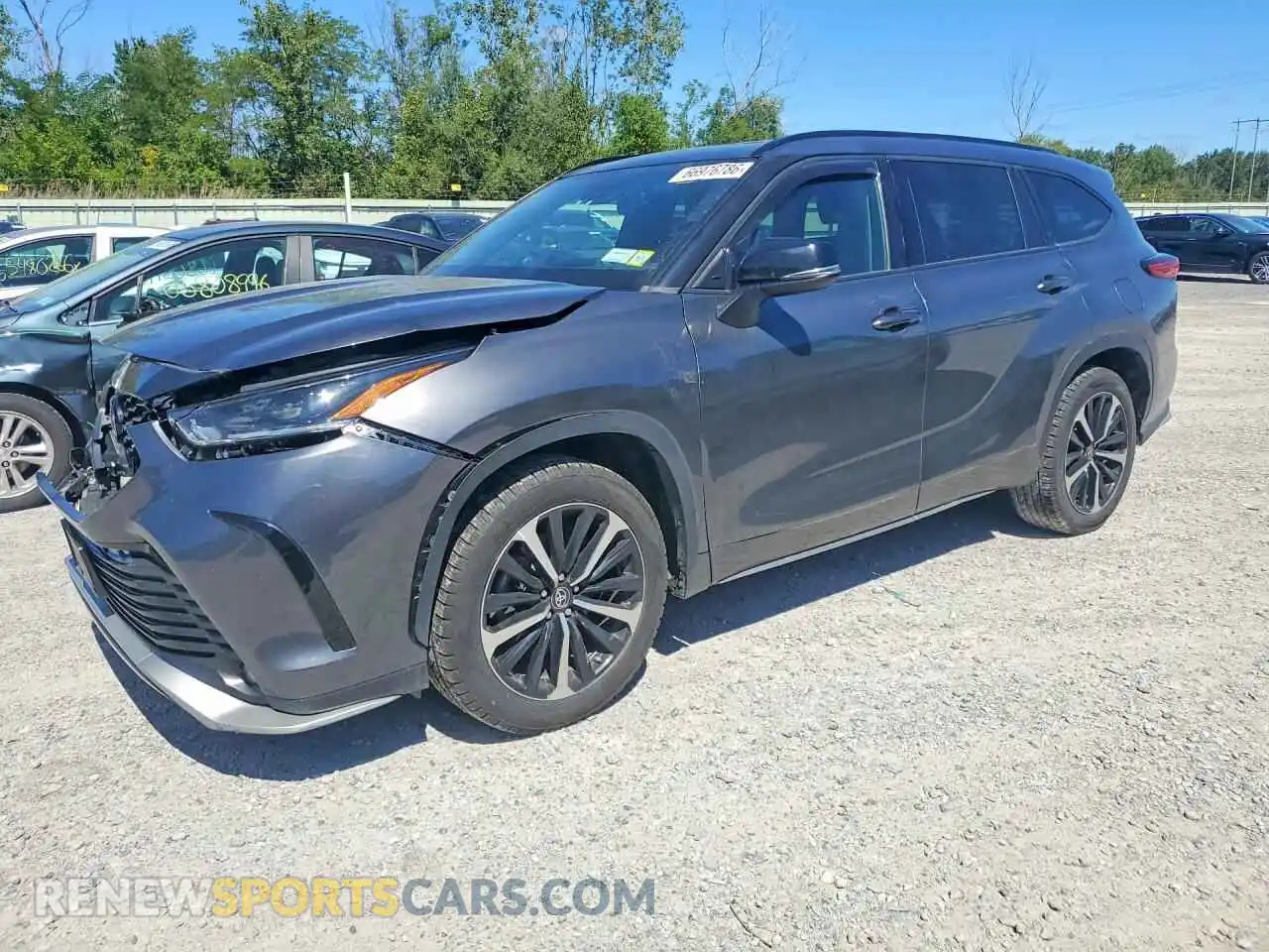 1 Photograph of a damaged car 5TDLZRBH5MS076939 TOYOTA HIGHLANDER 2021