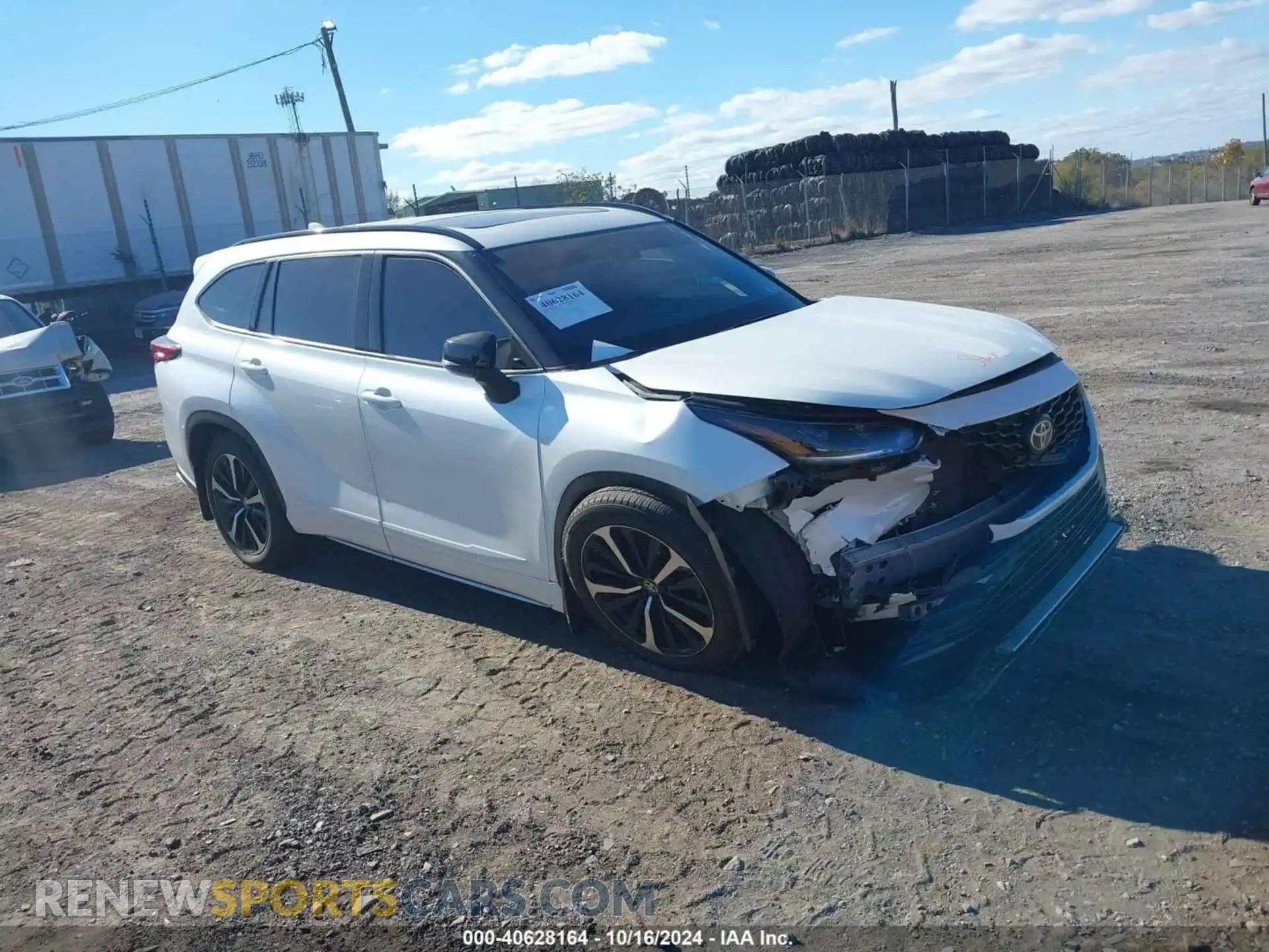1 Photograph of a damaged car 5TDLZRBH7MS108192 TOYOTA HIGHLANDER 2021