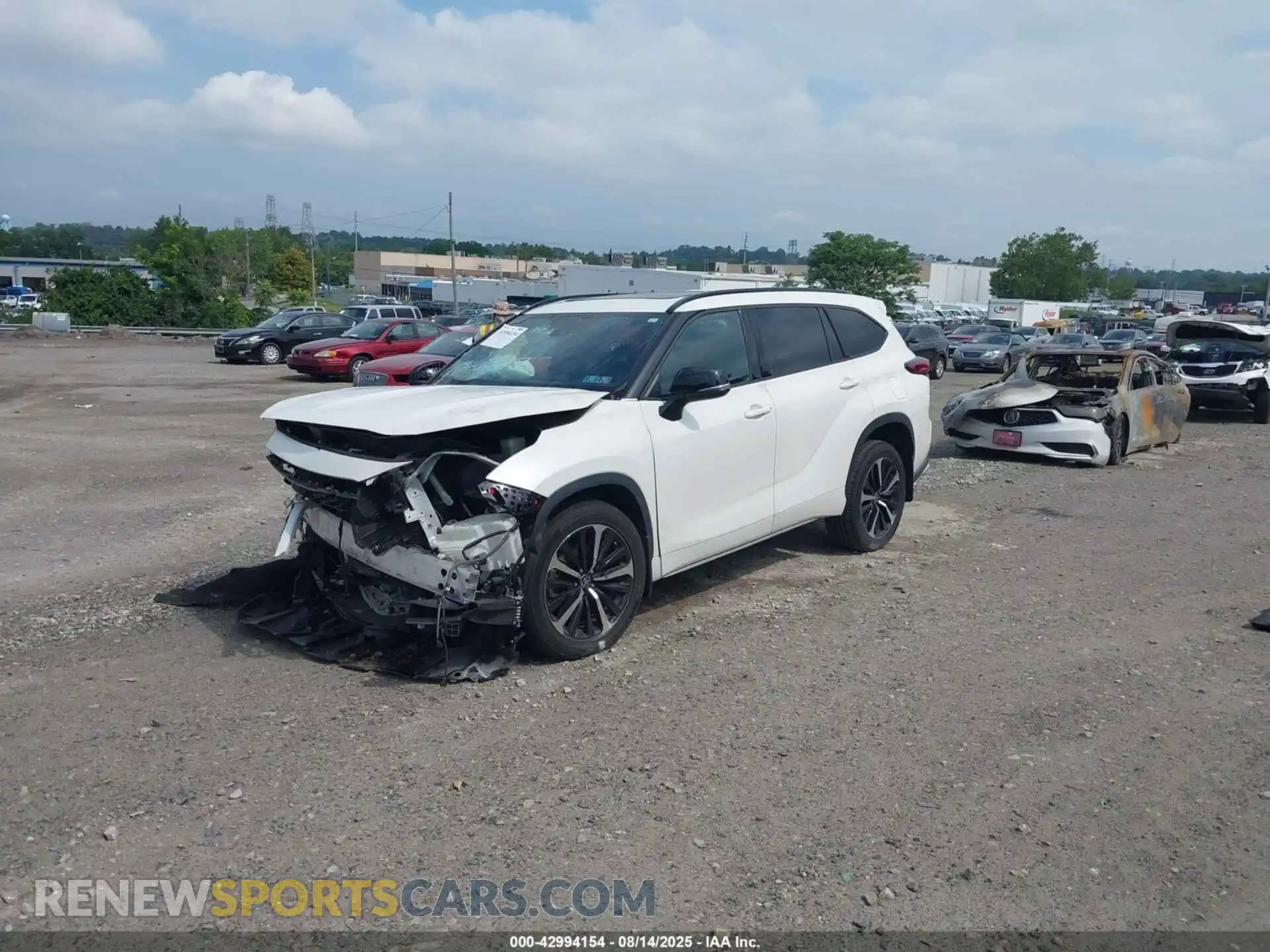 2 Photograph of a damaged car 5TDLZRBH7MS127289 TOYOTA HIGHLANDER 2021