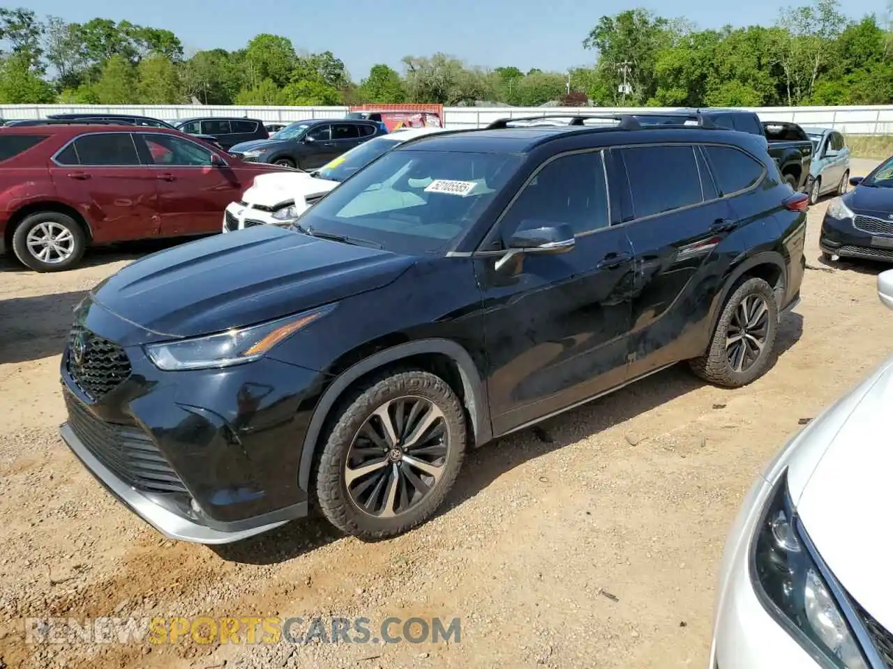 1 Фотография поврежденного автомобиля 5TDLZRBH7MS144710 TOYOTA HIGHLANDER 2021