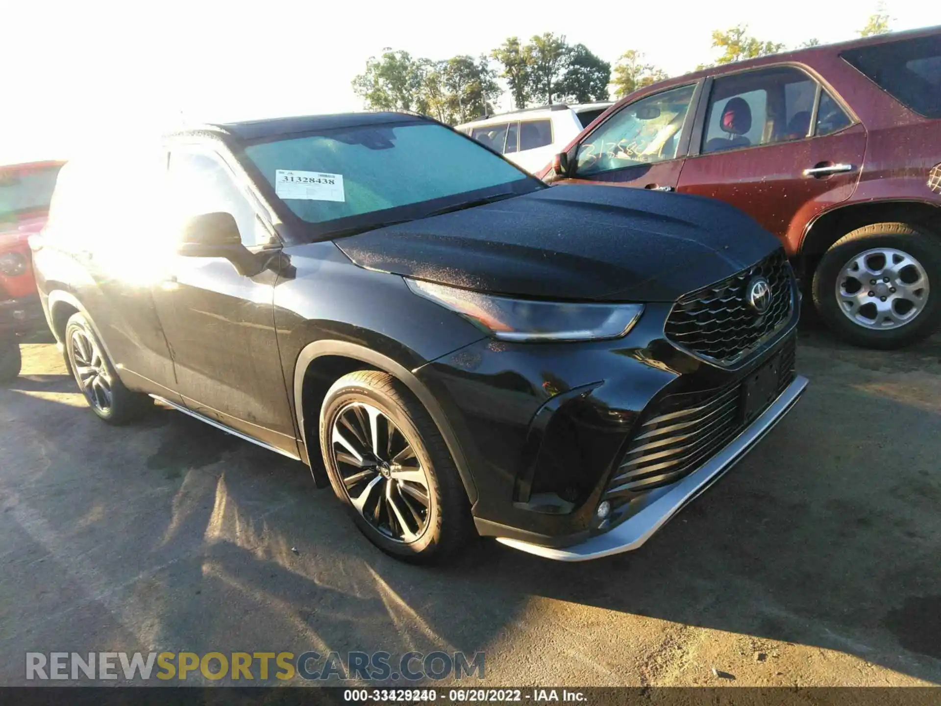 1 fotografías del automóvil dañado 5TDLZRBH8MS100697 TOYOTA HIGHLANDER 2021