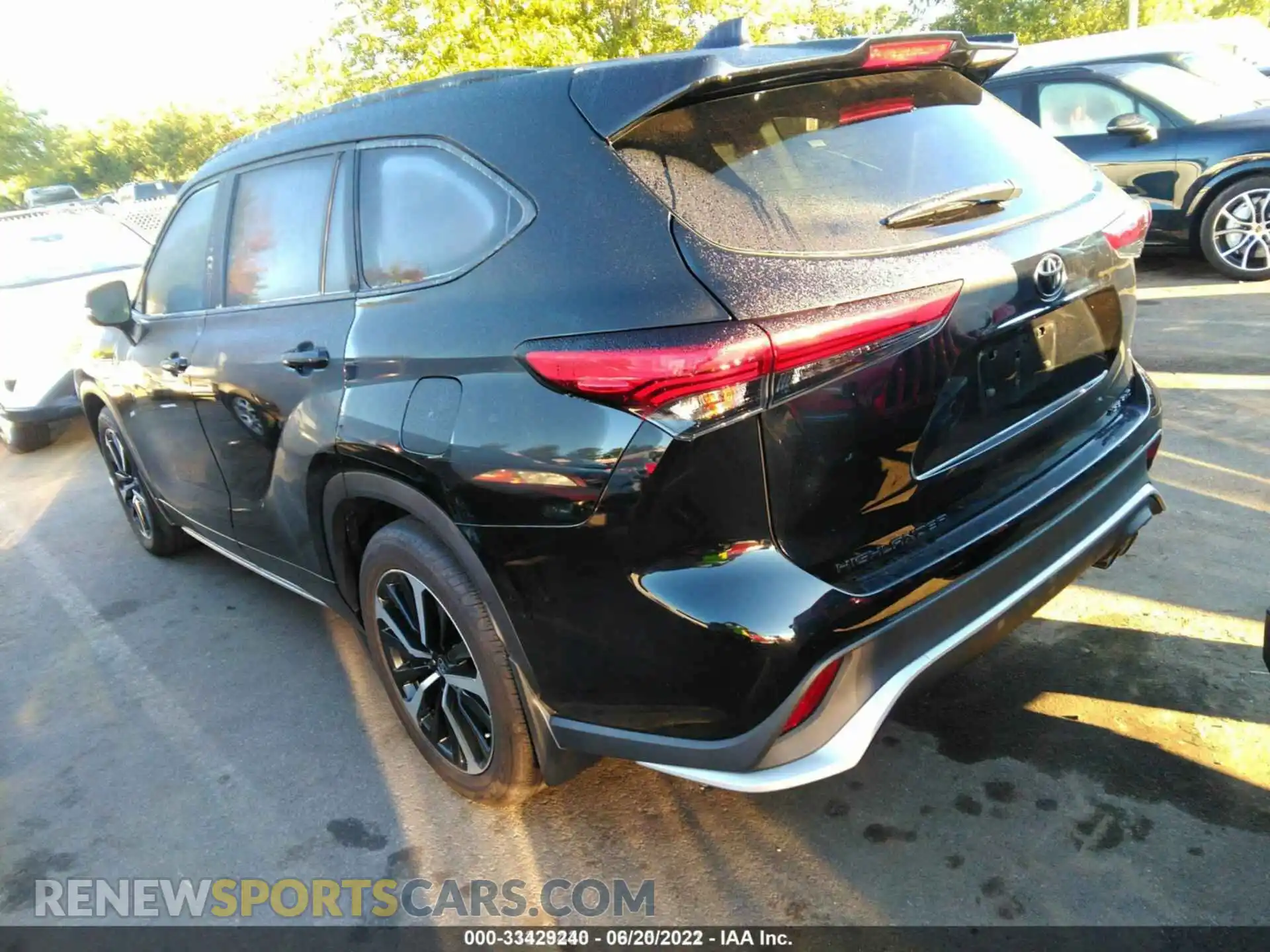 3 fotografías del automóvil dañado 5TDLZRBH8MS100697 TOYOTA HIGHLANDER 2021