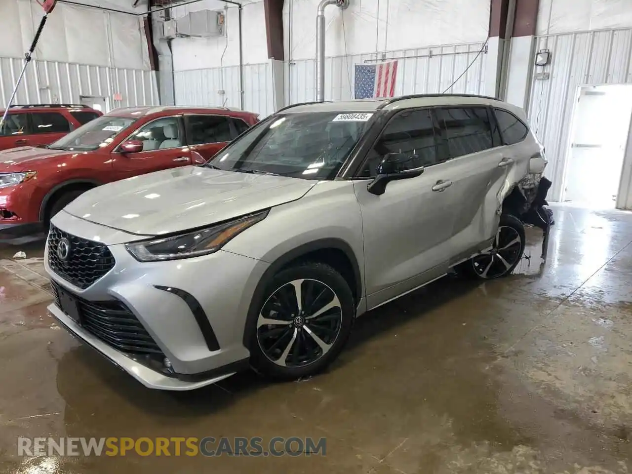 1 Photograph of a damaged car 5TDLZRBH8MS131321 TOYOTA HIGHLANDER 2021