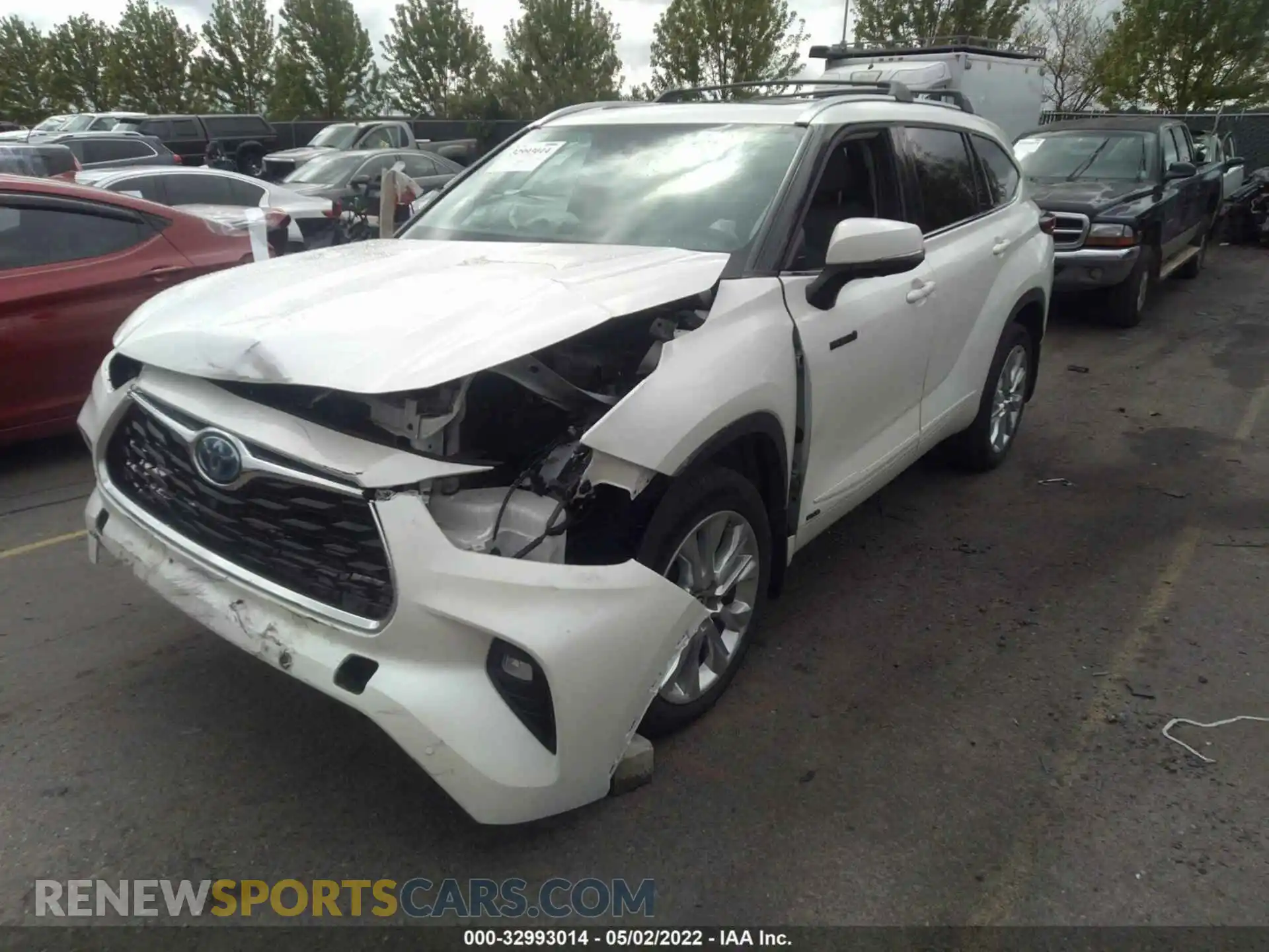 2 Photograph of a damaged car 5TDXBRCH1MS020677 TOYOTA HIGHLANDER 2021