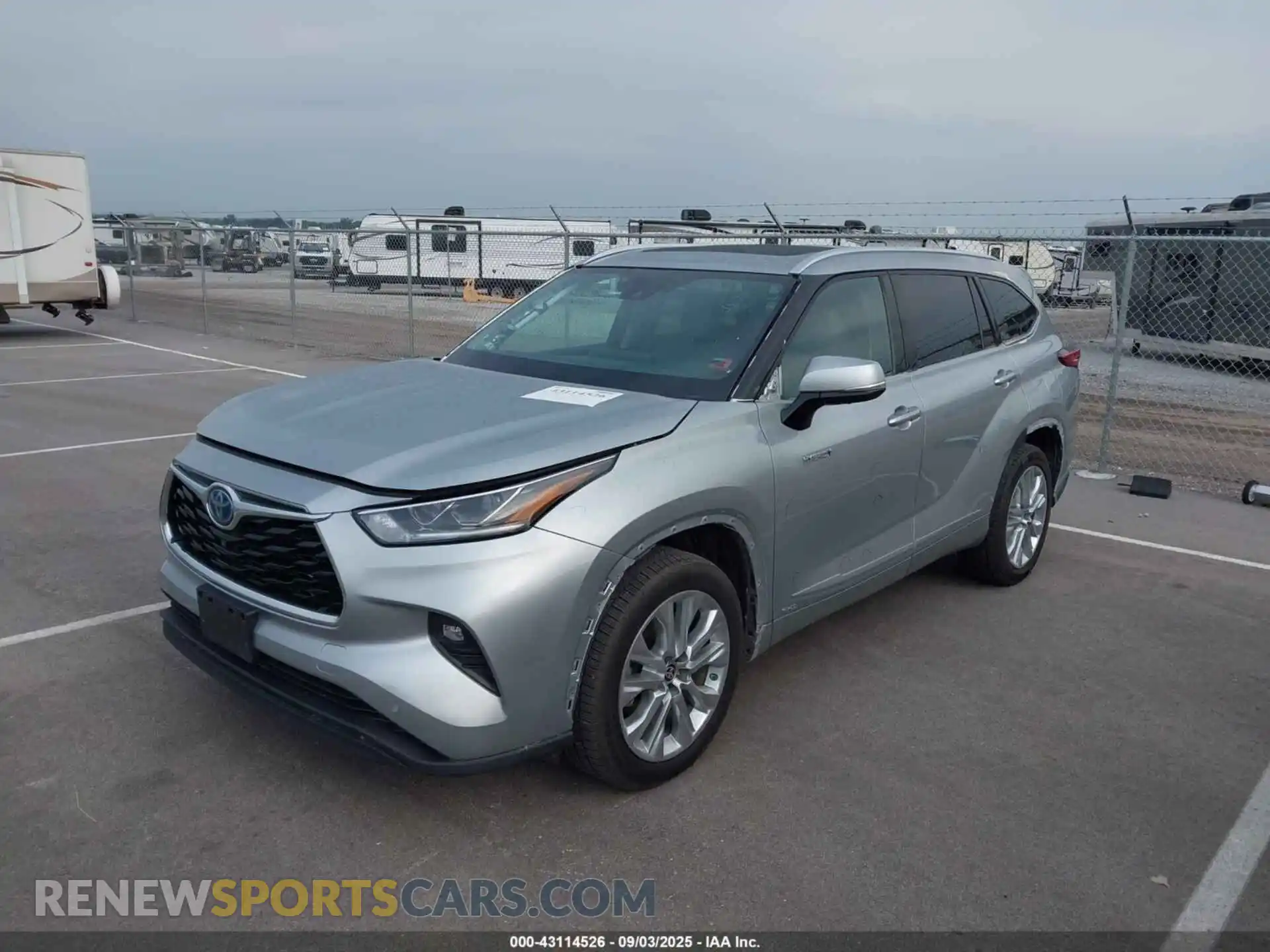 2 Photograph of a damaged car 5TDXBRCH2MS018422 TOYOTA HIGHLANDER 2021
