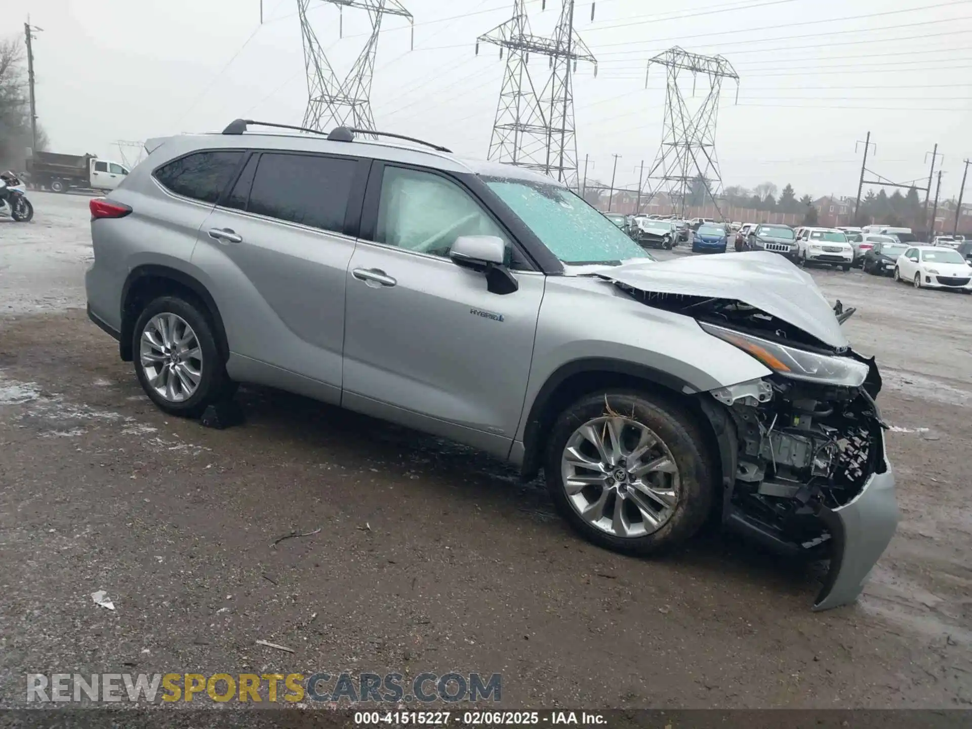 1 Photograph of a damaged car 5TDXBRCH3MS520775 TOYOTA HIGHLANDER 2021