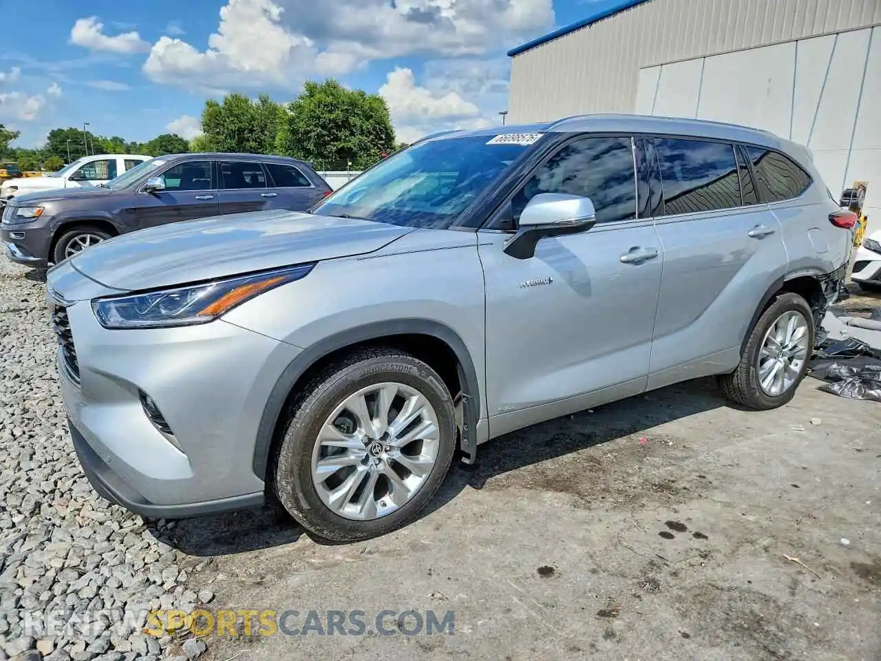 1 Photograph of a damaged car 5TDXBRCH3MS521263 TOYOTA HIGHLANDER 2021