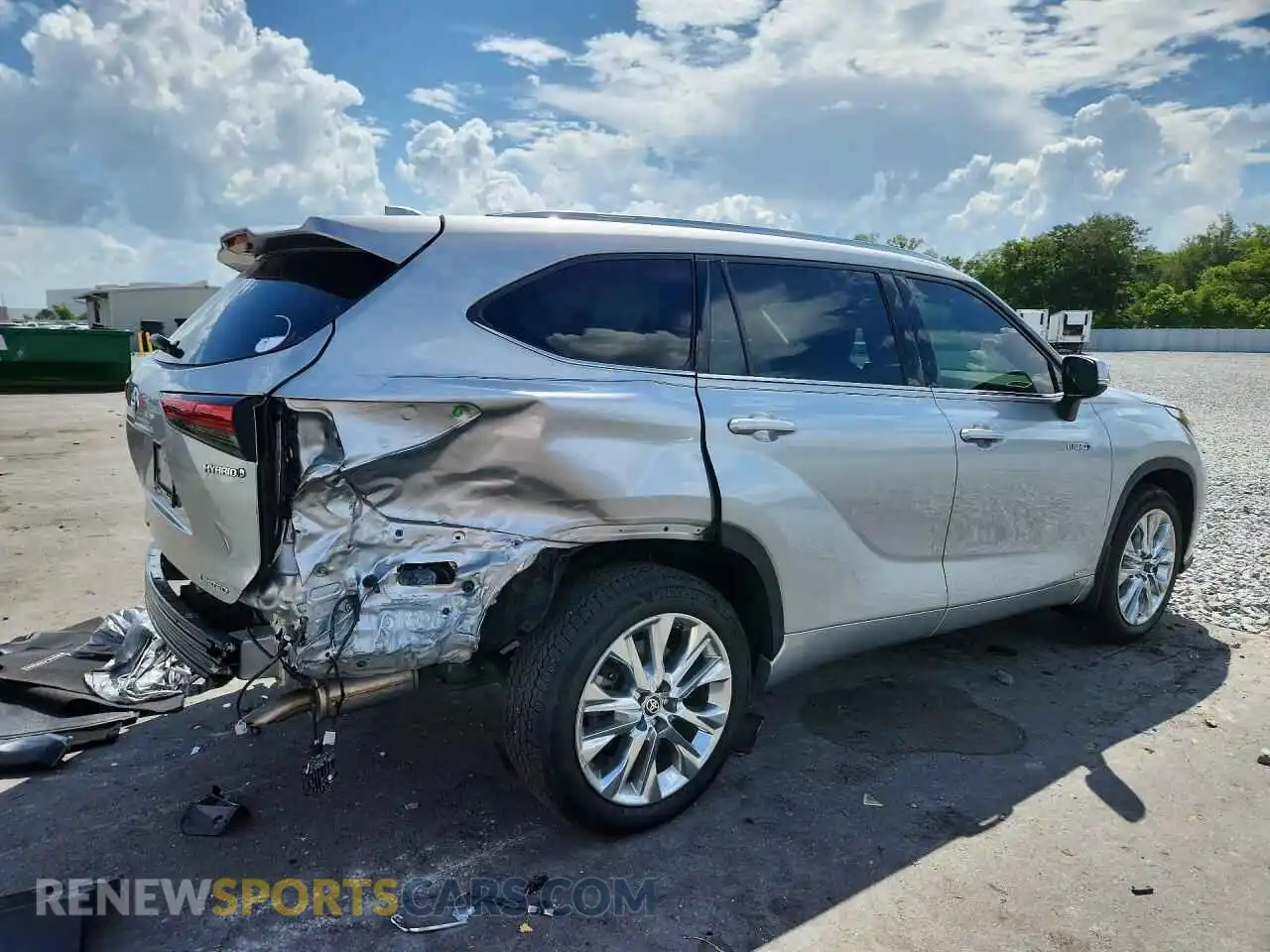 3 Photograph of a damaged car 5TDXBRCH3MS521263 TOYOTA HIGHLANDER 2021