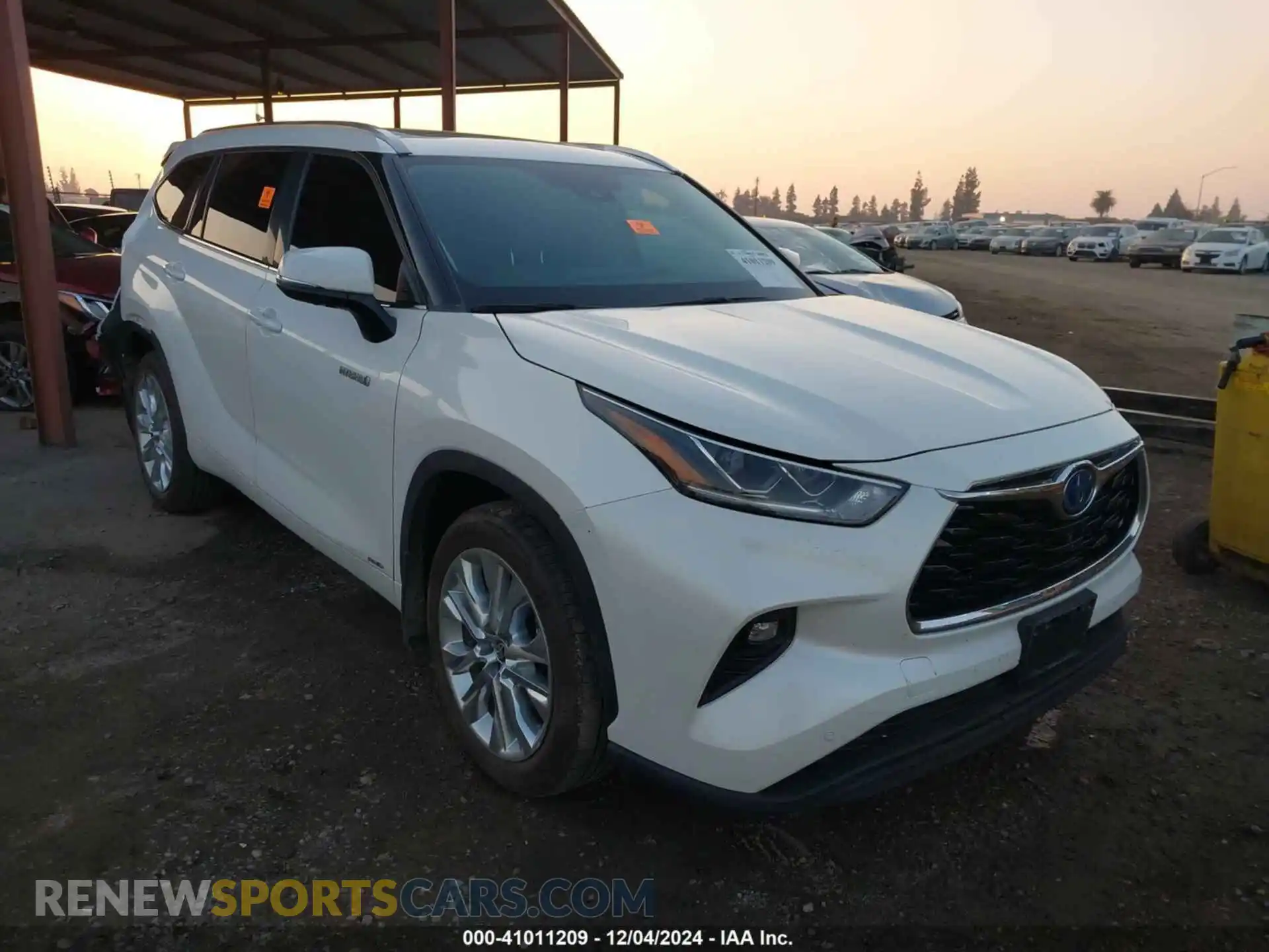 1 fotografías del automóvil dañado 5TDXBRCH7MS016066 TOYOTA HIGHLANDER 2021