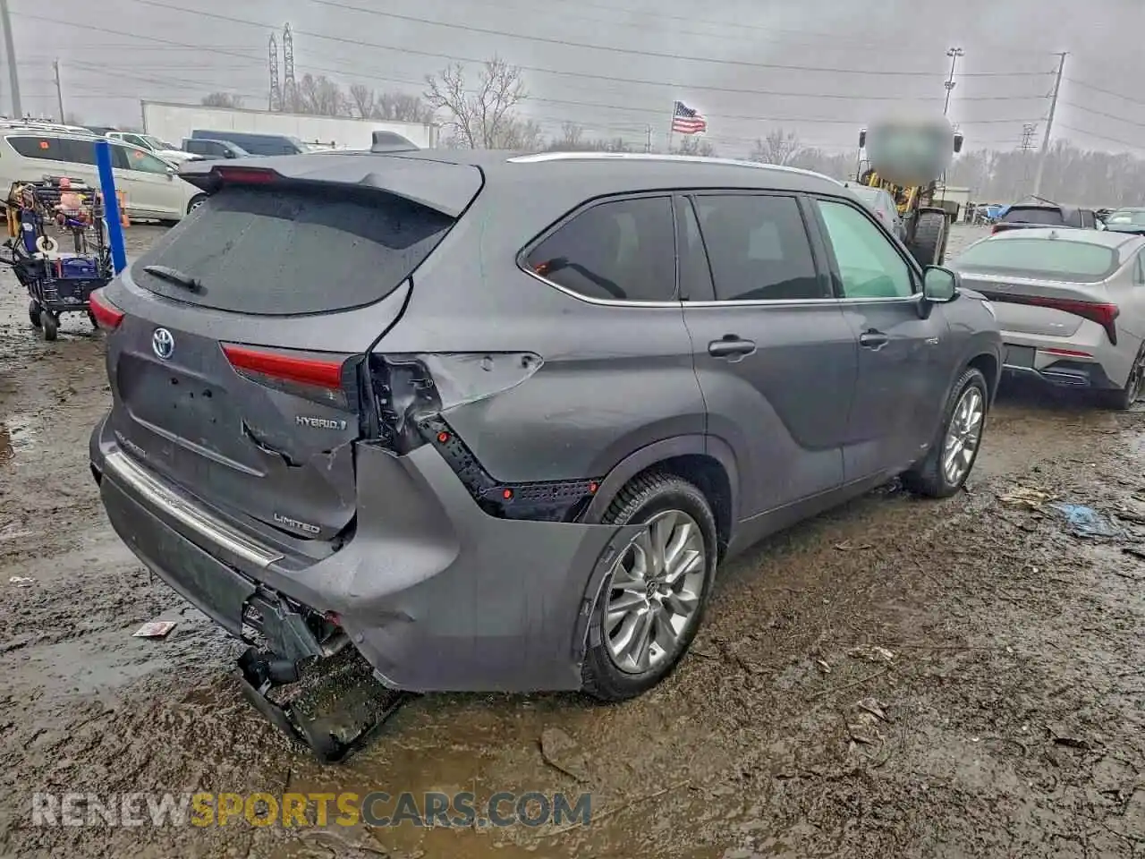 3 Photograph of a damaged car 5TDXBRCH7MS520729 TOYOTA HIGHLANDER 2021