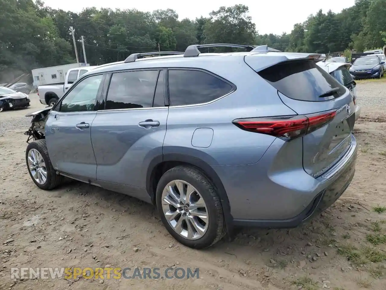 2 Photograph of a damaged car 5TDXBRCH8MS018943 TOYOTA HIGHLANDER 2021