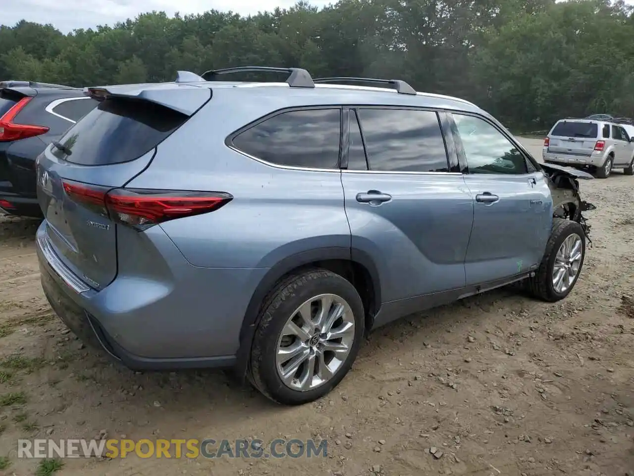 3 Photograph of a damaged car 5TDXBRCH8MS018943 TOYOTA HIGHLANDER 2021